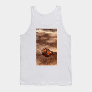 Cool Butterfly photo on a rocky ground Tank Top